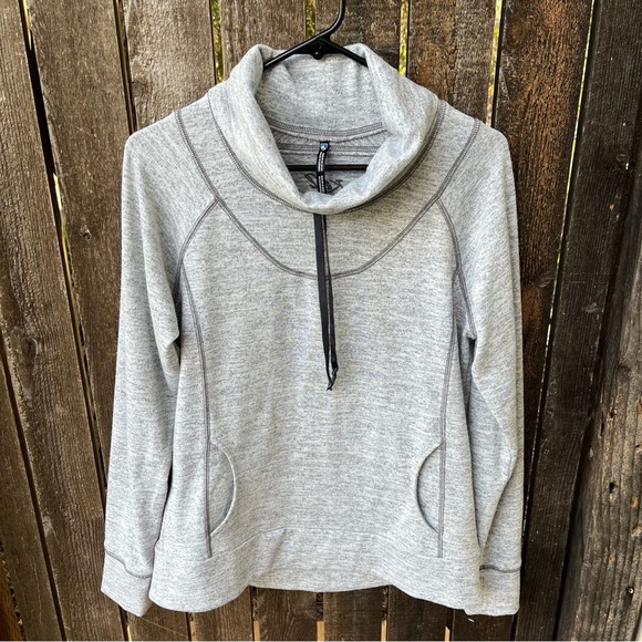 KUHL Lea Pullover NWOT Cowl Longsleeve Top In Ash Sz M - Picture 7 of 15